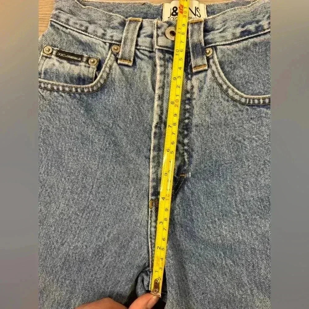 DOLCE & GABBANA J&ANS Women’s Vintage Ittierre Straight Denim Jeans Size‎ 26 40 - Picture 13 of 16
